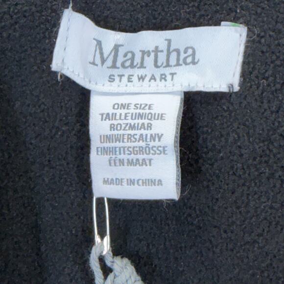 Martha Stewart Poncho One Size Blue Plaid Reversible Cape Open Front Shawl Ruana - Picture 9 of 11